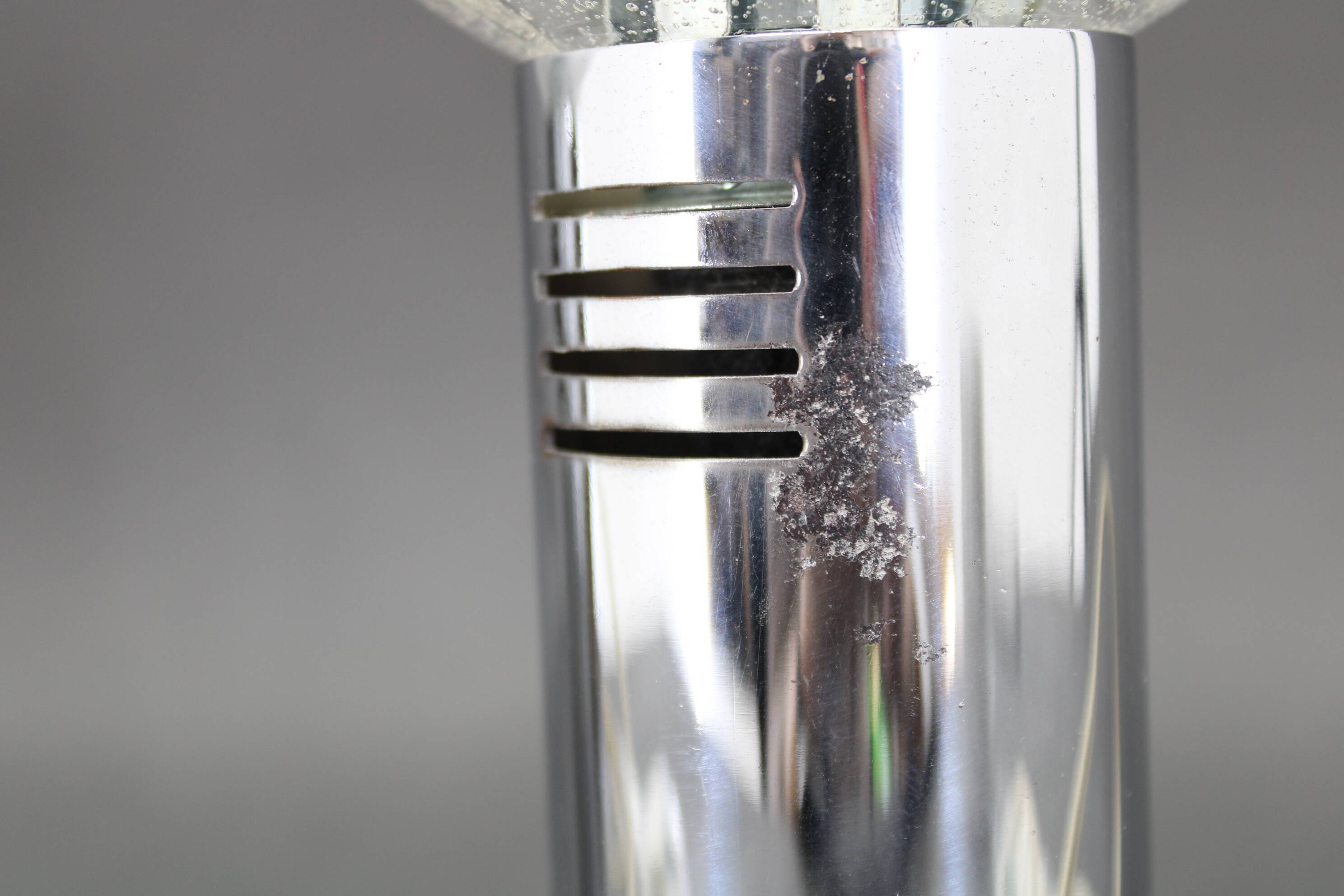 1970s Pair of Chrome Plated Lamps ,Italy