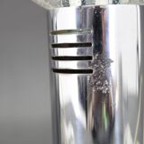 1970s Pair of Chrome Plated Lamps ,Italy