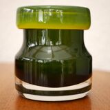 Mid-century modern Scandinavian design, a Green "Oxid" glass vase, Åseda