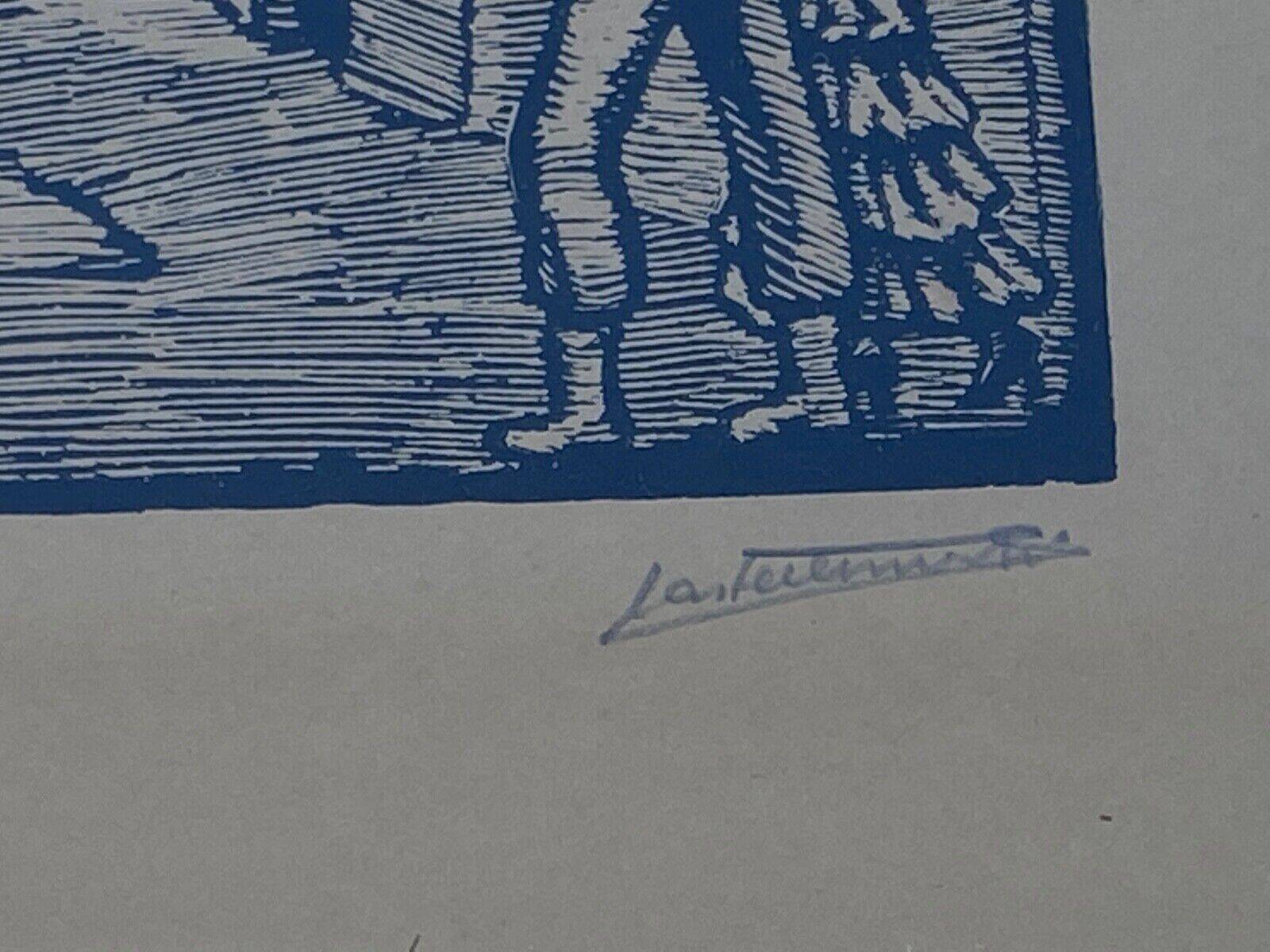 Lithographie Espagne Andalucia signature à identifier début XXe