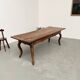 19th century walnut drapery table 2m1