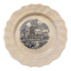 Assiette rare ancienne décor bleu Delft