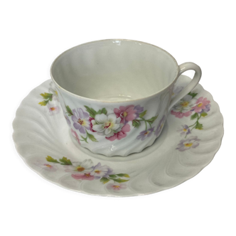 Tasse à thé porcelaine Limoges Tharaud XXème