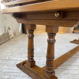 3m oak table from 1950 with its extensions