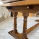 Table en chêne 3m 1950 avec ses allonges