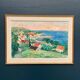 Original Swedish Oil On Panel – “Coastline” By John Hedman – Dated 1973 – Vintage & Framed – 71 × 52 Cm (28" × 20.5")