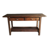 Old workbench with 2 large drawers