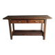 Ancien établi 2 tiroirs grand modèle