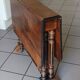 Table ancienne pliante style Louis XIII / Henri II – 100 × 80 cm