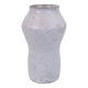 White-pink glazed ceramic vase
