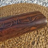 Jeu Awalé africain vintage en bois avec ses 48 graines