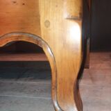 Louis XIV style commode in solid cherry wood.