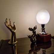 Murano glass, vintage 70s table lamp