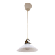 Vintage hanging lamp by Soholm made of white glass, 1970