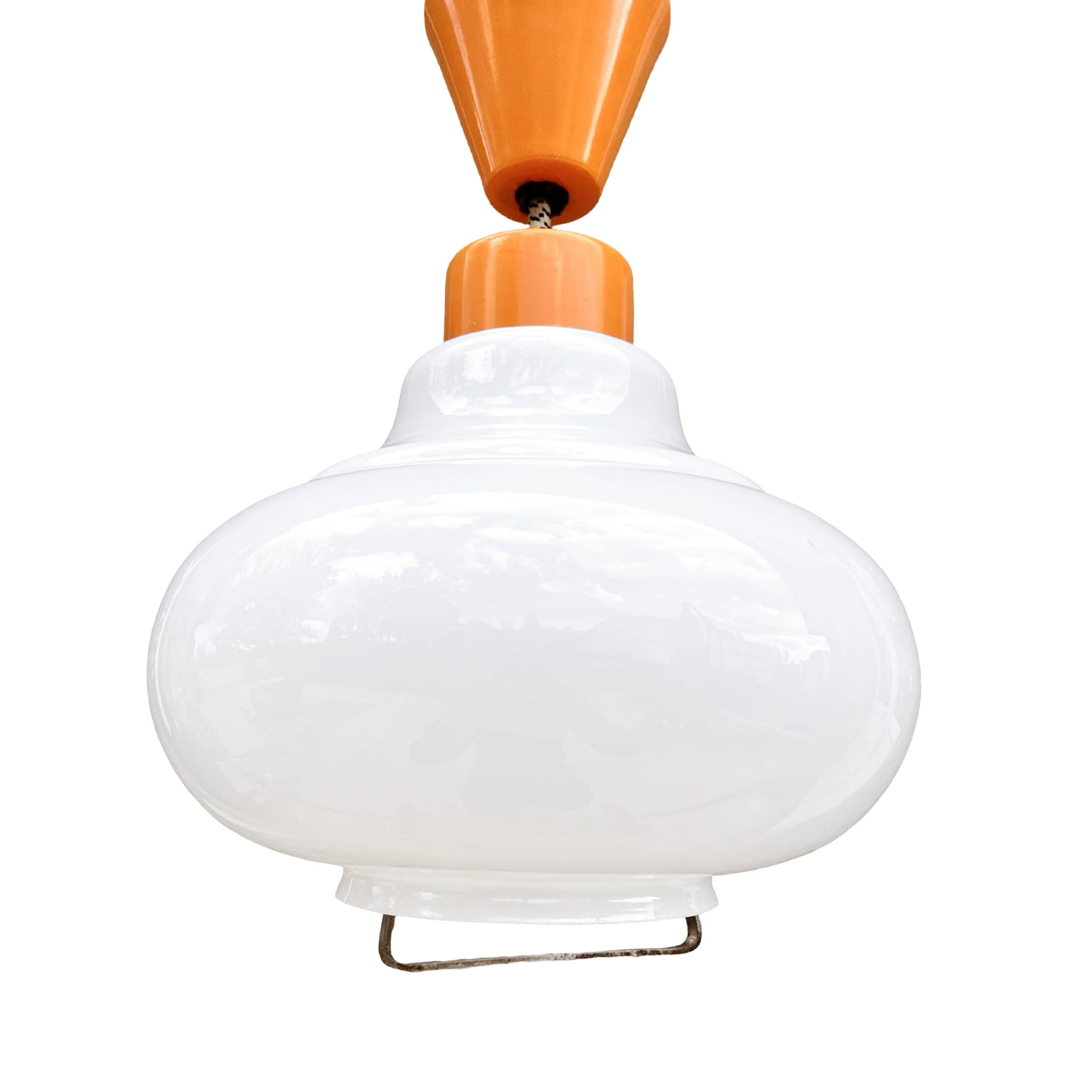 Hanging lamp, Kamenický Šenov, Czechoslovakia, 1950s.