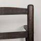 Wooden straw armchair