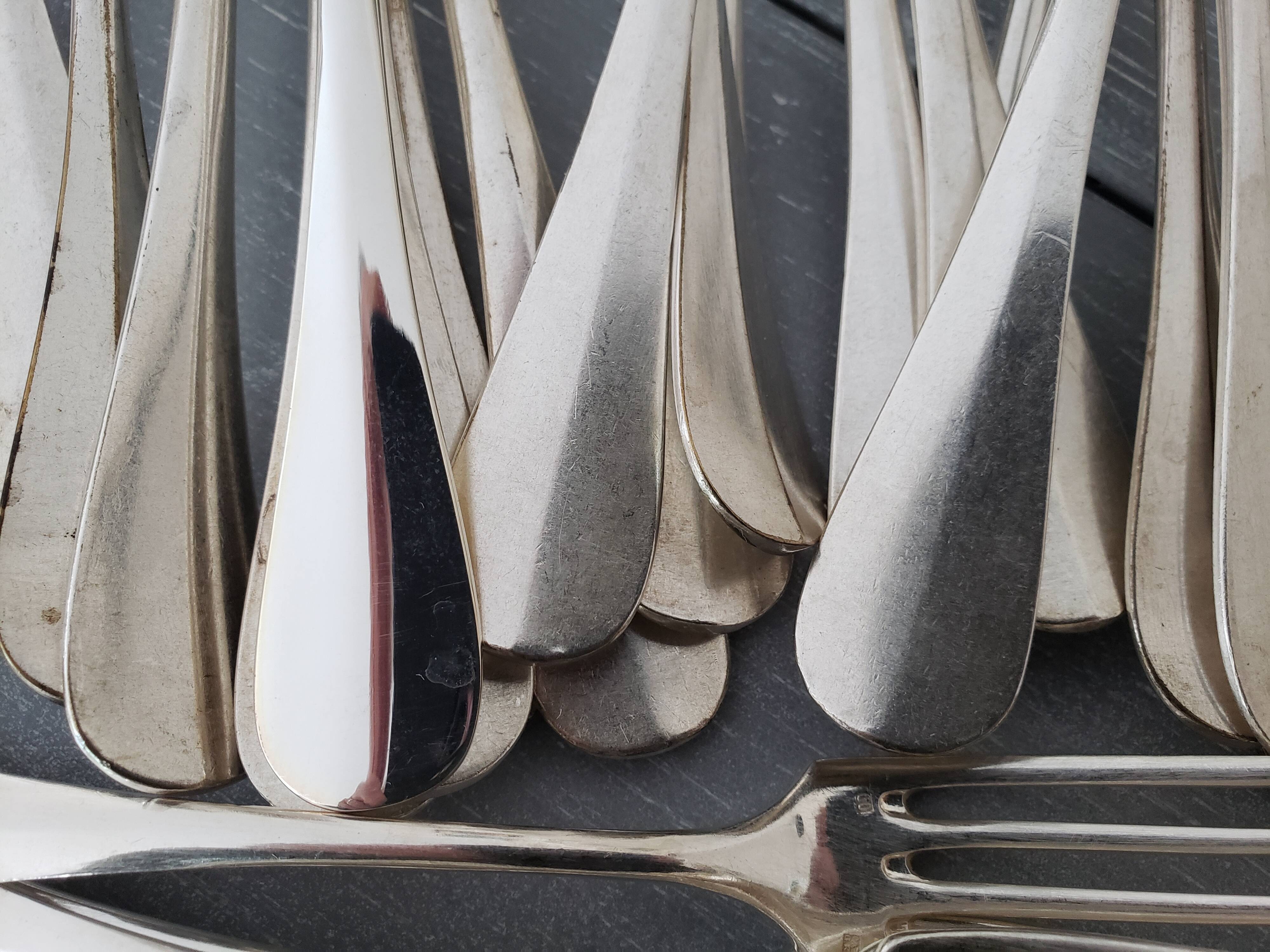 set of silver-plated cutlery