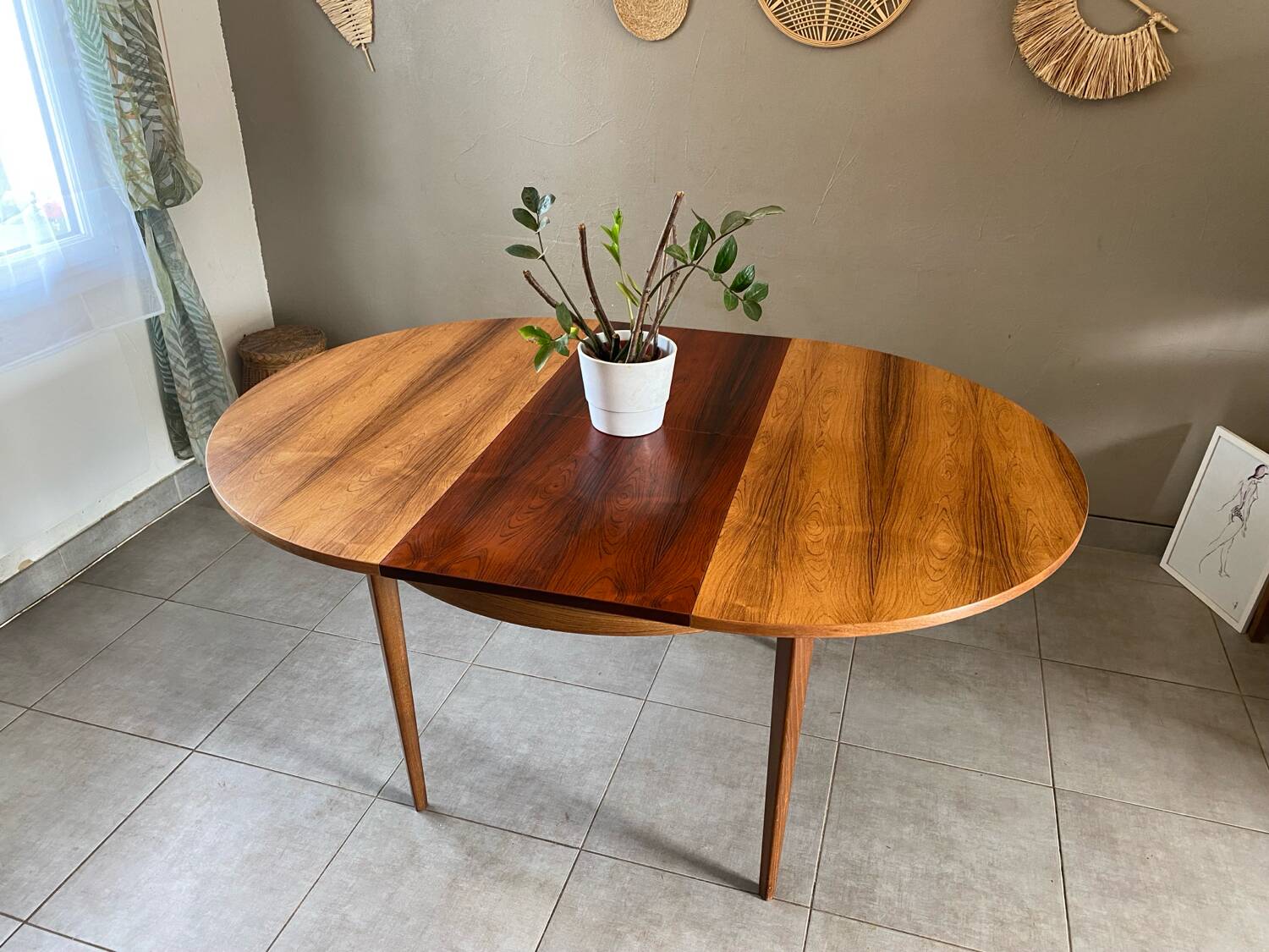 Vintage rosewood round table