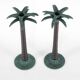 Set of brass candle holders