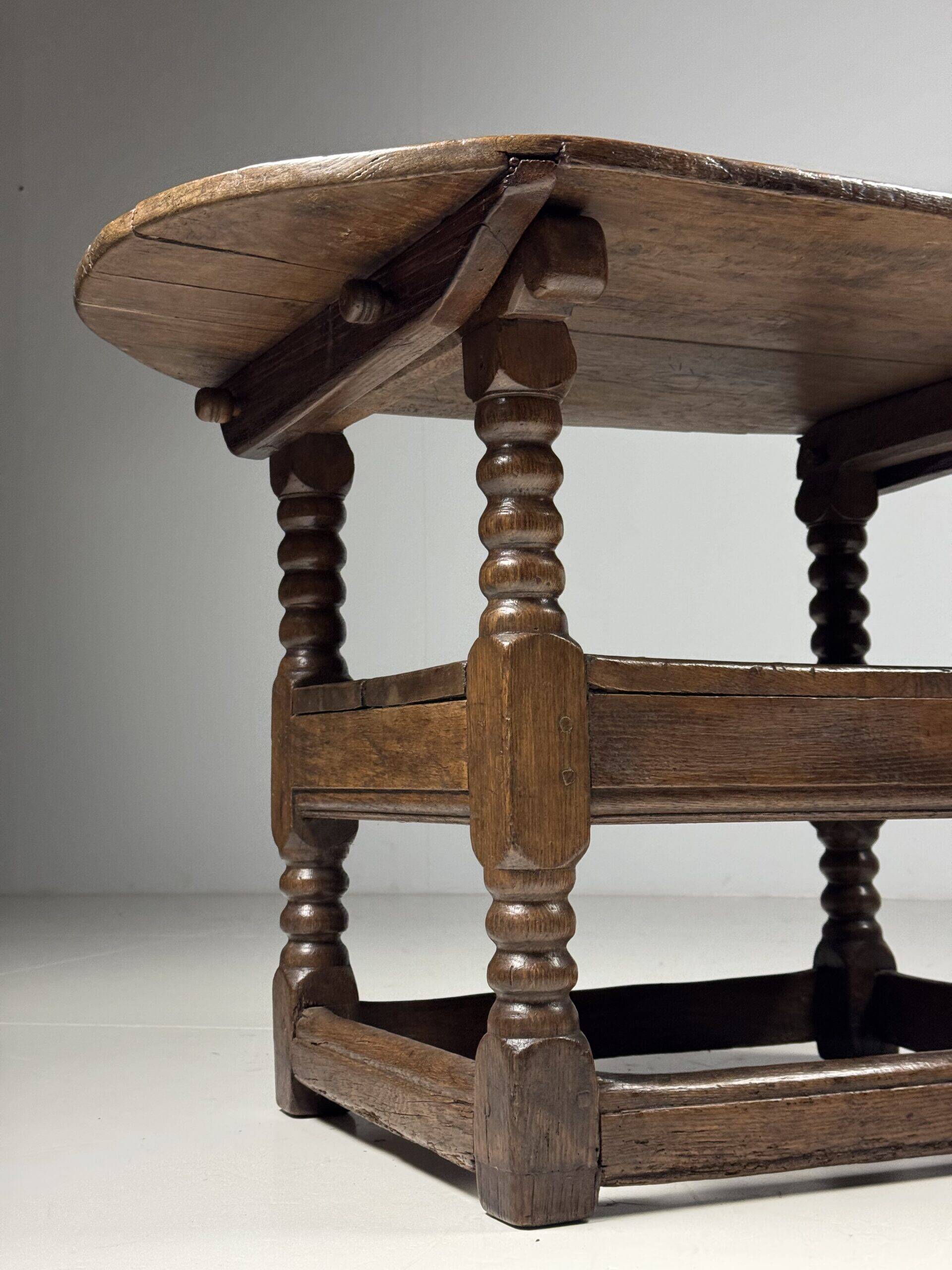English monk chair table oak 18th century