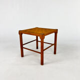 Solid Pine And Rope Stool, 1950s