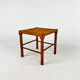 Tabouret en pin massif et corde, années 1950