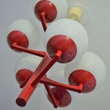 Ceiling chandelier Vintage design lamp from the 60s/70s space age