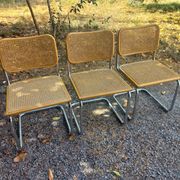 Set of 3 Cesca B32 chairs by Marcel Breuer