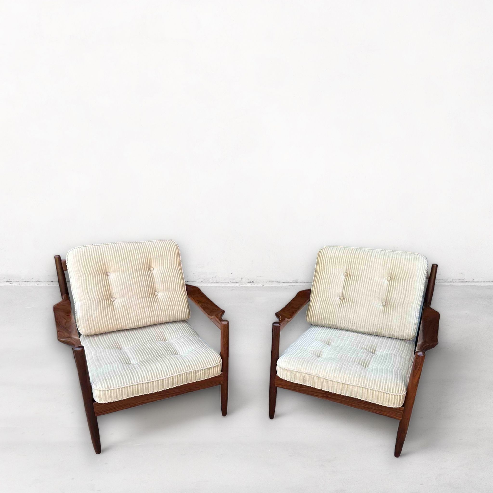 Mid-Century Armchairs in Teak, Scandinavian, Denmark, 1960s