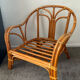 Vintage rattan armchair 70s