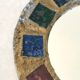 Vintage lead and talosel mirror by Iréna Jaworska 70s