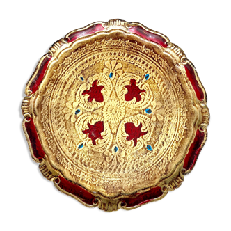 Florentine wooden plateau