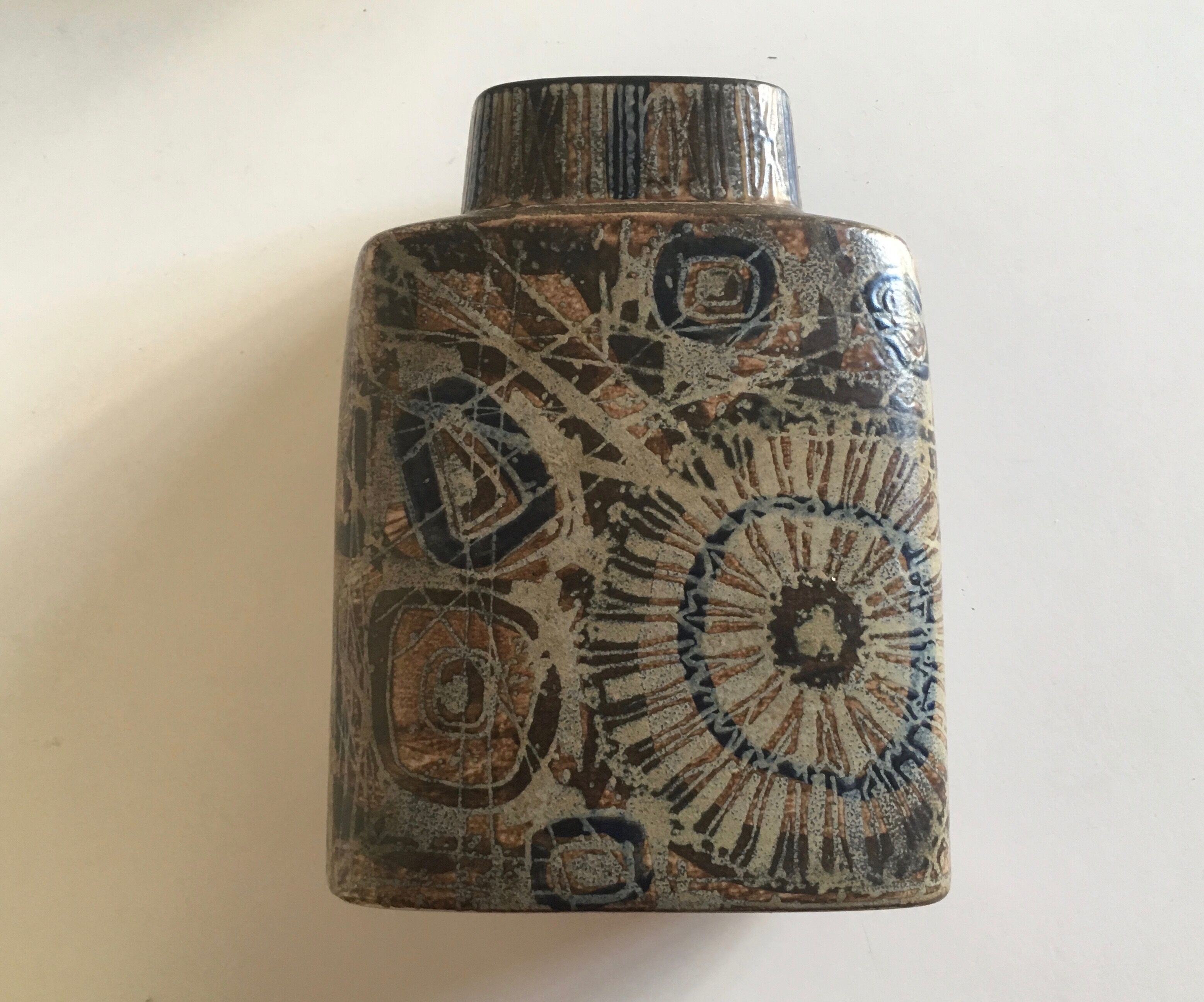 Royal Copenhagen vase Denmark Niels Thorsson Sunflower 1974
