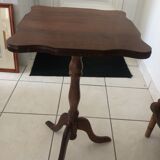 Mahogany square healing tripod foot