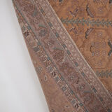 Turkish Oushak Rug With Floral Border, 1970s