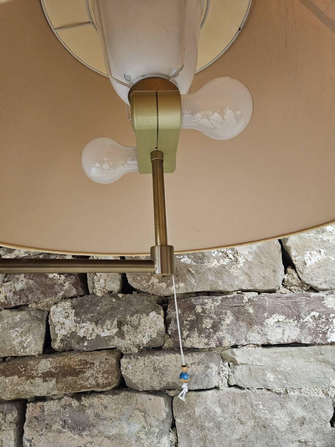 Brass Floor Lamp with Swivel Arm, Germany