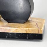 Sculpture Art Déco en marbre, onyx et épeautre