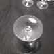6 Daum crystal wine glasses, Orval model
