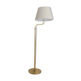 Sculptural modern brass floor lamps from the mid-century Luxus, Sweden, 1970s.