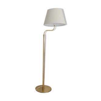 Sculptural modern brass floor lamps from the mid-century Luxus, Sweden, 1970s.