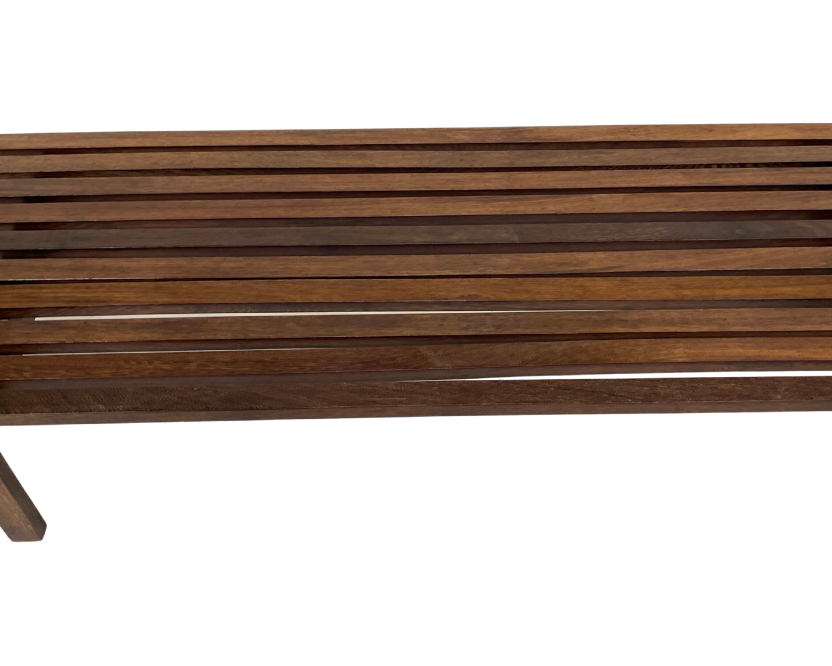 Slatted bench table wenge wood Martin Visser style 60's