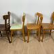 4 mismatched bistro chairs