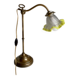 Adjustable desk lamp 1900 jeweller's lamp brass
