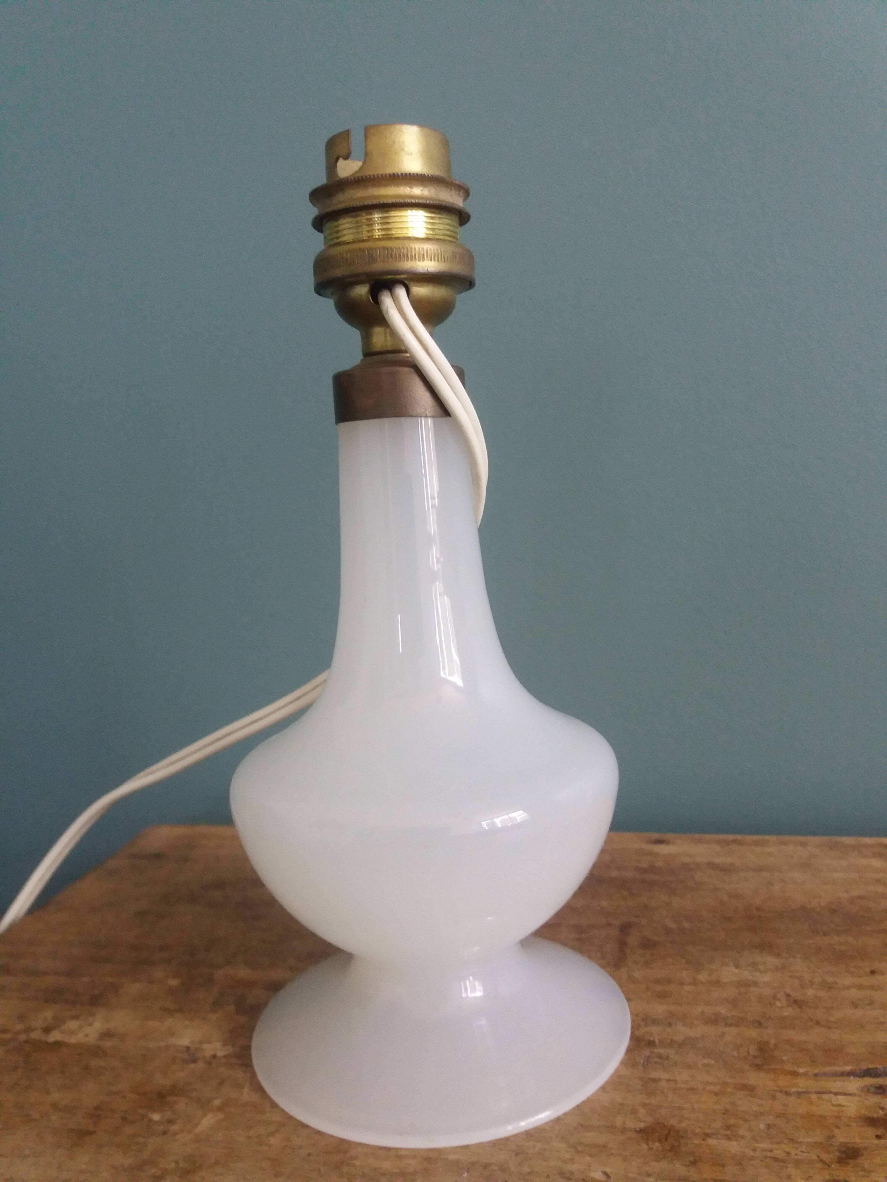 Opaline glass floor lamp