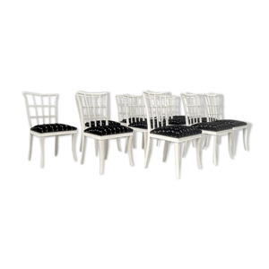 Ensemble de 12 chaises - salle manger style