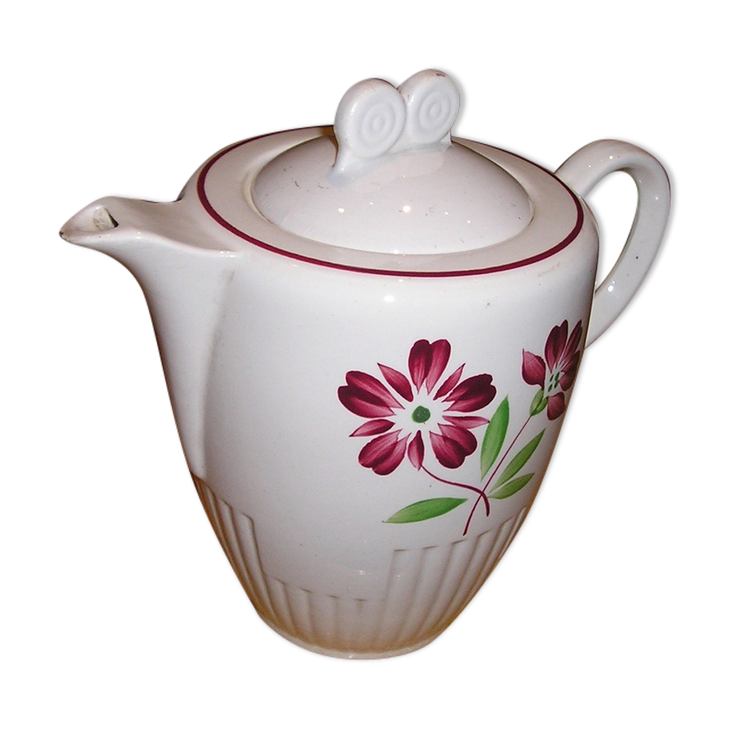 Coffee maker in faience Lunéville model Jacques