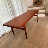 table basse en teck, Danemark années 60