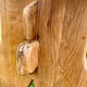Pair of handcrafted solid elm benches