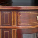 Elegant console by waring & gillow ltd, in mahogany veneer.