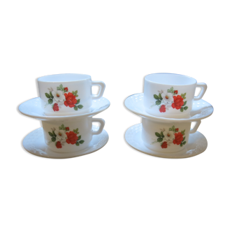 4 espresso cups from vintage Arcopal